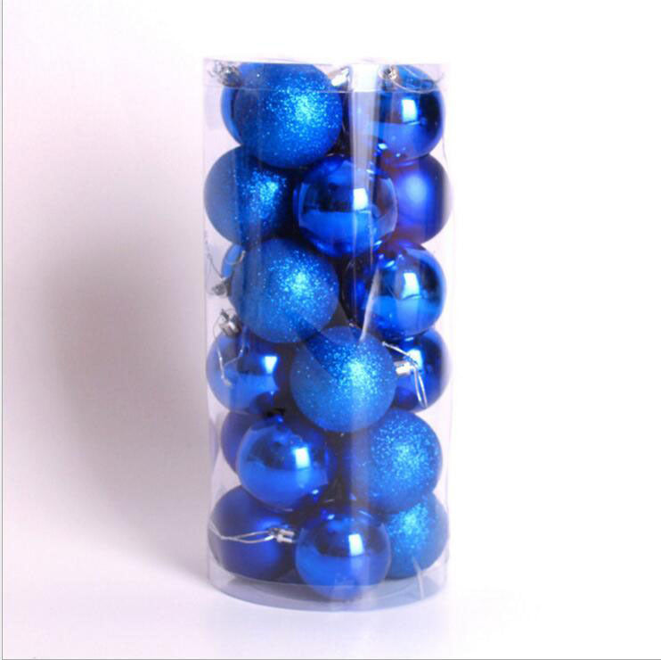 Christmas Decoration Supplies Bright Matte Sprinkle Powder Christmas Ball
