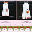 Halloween Ghost Door Wreath House Decoration