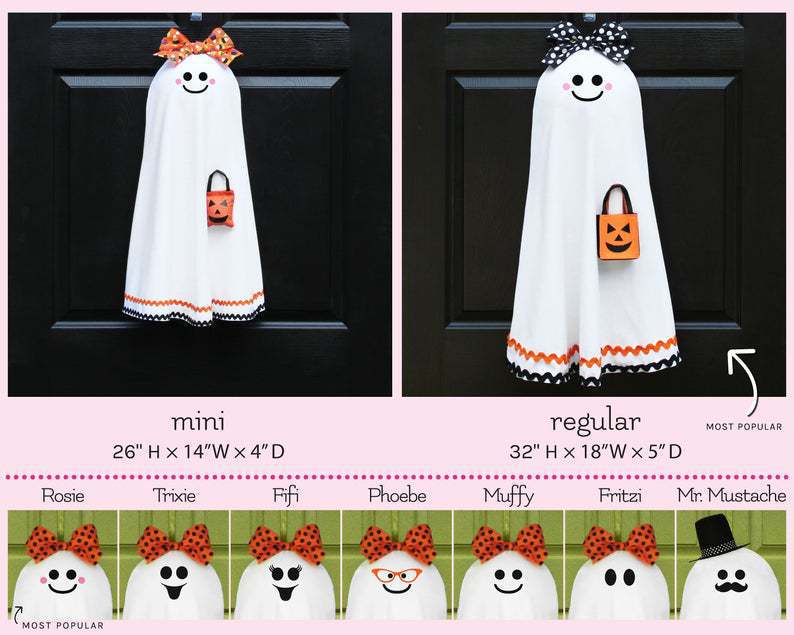 Halloween Ghost Door Wreath House Decoration