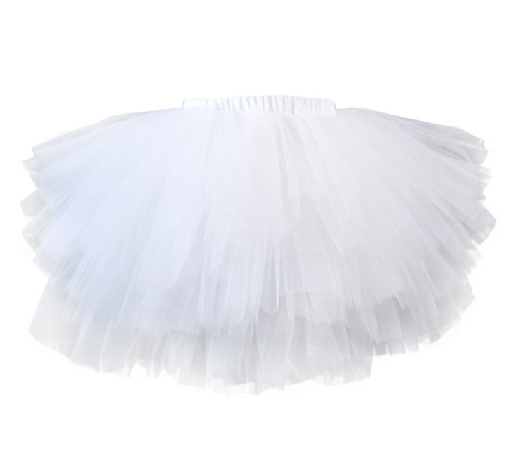 Halloween costume girls 6 layer tutu fluffy tulle little princess dance petticoat TUTU multi-layer skirt