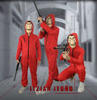 The Same Red One-piece Cosplay Costume Halloween Decoration Costume