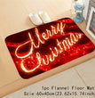 Christmas carpet flannel mat