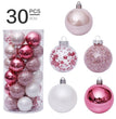 6cm/30Pcs transparent christmas ball set