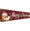 Christmas decorations Christmas couplets curtains Christmas banners pull flags Christmas curtains hanging flags window pendants