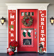 Christmas curtain couplet