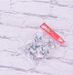 6cm Red Simple Small Flocking Christmas Bow