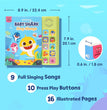 Baby Shark Sing-Alongs 10 Button Sound Book | Baby Shark Toys | Learning & Education Toys | Interactive Baby Books for Toddlers 1-3 | Gifts for Boys & Girls