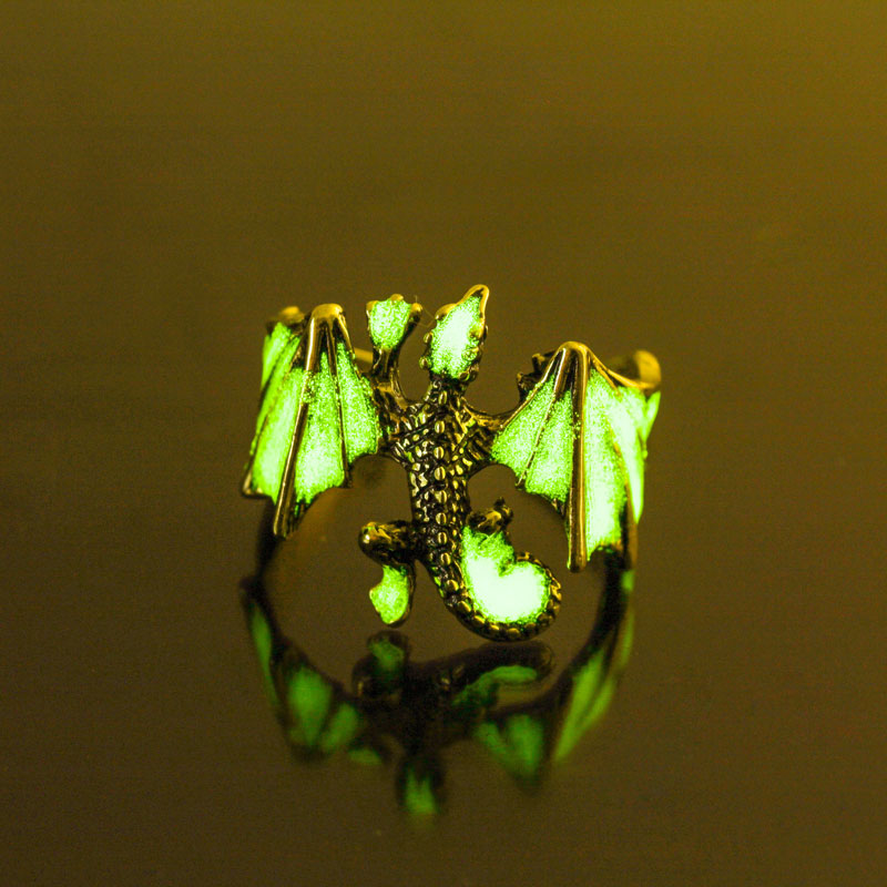 Halloween glow-in-the-dark vintage Lizard Ring