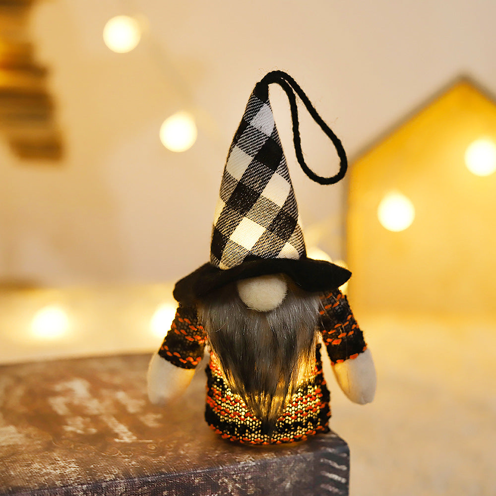 Halloween Supplies Light-emitting Forest Man Doll Pendant