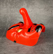 Red Plastic Dog  Halloween Grimace Mask