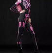 Halloween Skull Skeleton Print Jumpsuit