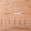 10pcs Christmas Tree Hanging Pendants Acrylic Ice Strip Snow Ceiling Xmas Ornaments New Year Christmas Decoration Home Decor