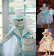 Halloween Hat Box Ghost Resin Ornaments Cane Cloak