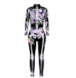 Halloween 3D Skeleton Digital Print Women's Romper