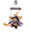 Halloween Flying Broomstick Witch Pendant