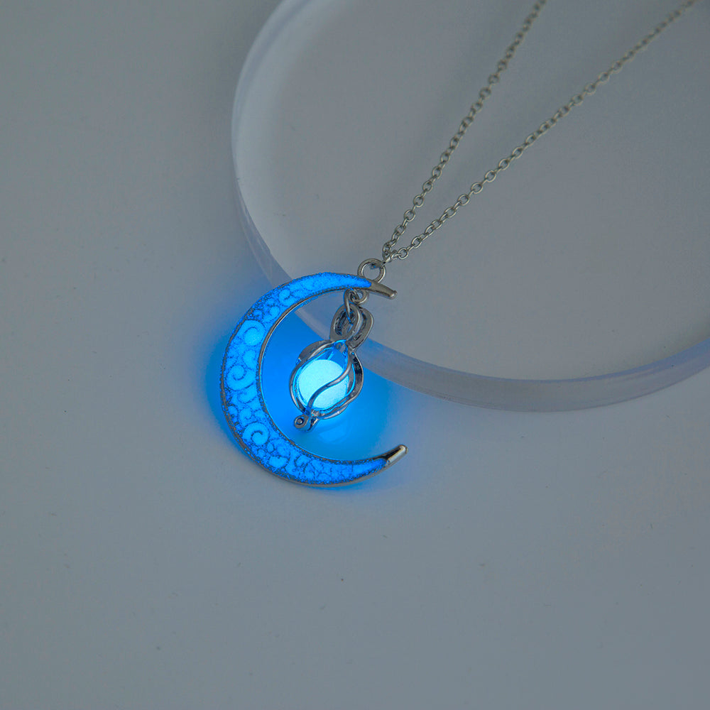 The Halloween Multicoloured Moon Whirlwind Necklace