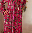 Halloween Skull Print Long-sleeved Big Dress