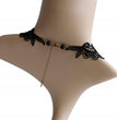 European And American Style Black Clavicle Chain Retro Lace Female V-neck Flower Halloween Series
