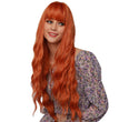 Women's Fashion Halloween Wig Orange Small Volume Qi Bangs Mechanism Headgear