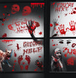 Blood Hands And Feet Skull Horror Bathroom Toilet Stickers