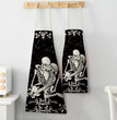 Halloween Skull Printed Cotton And Linen Apron