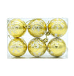 Christmas Tree Pendant With Snowflakes Painted Balls
