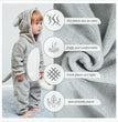 Unisex Baby Animal Costume Winter Autumn Flannel Hooded Romper Cosplay Jumpsuit