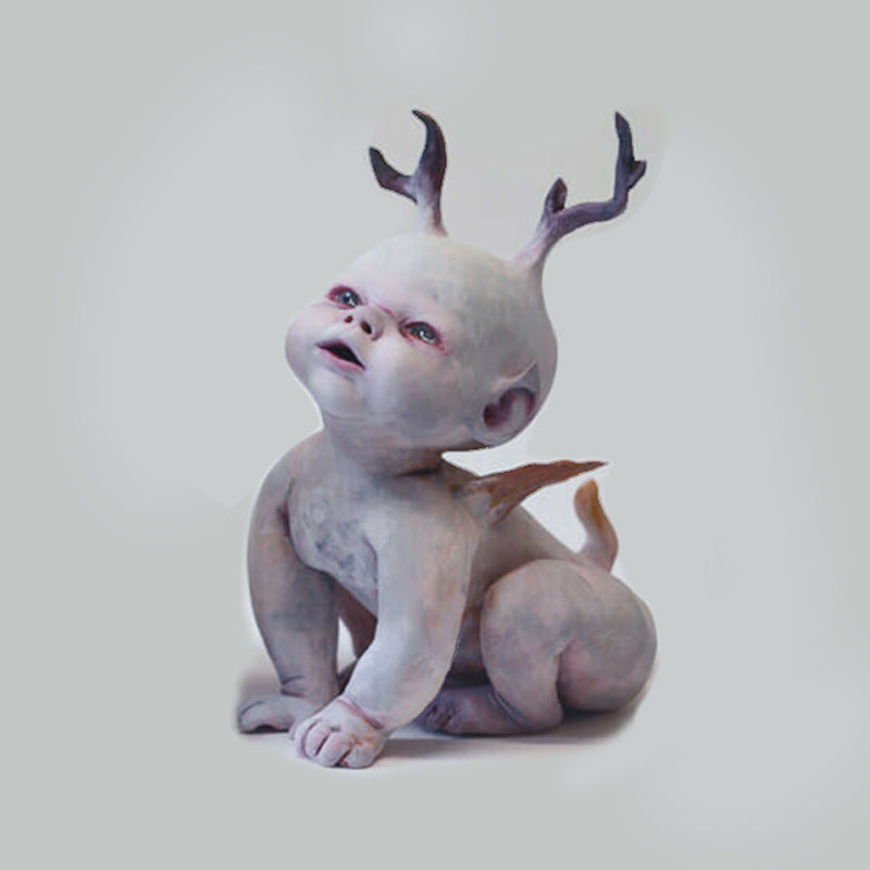 Halloween Scary Baby Resin Figurine Ornament
