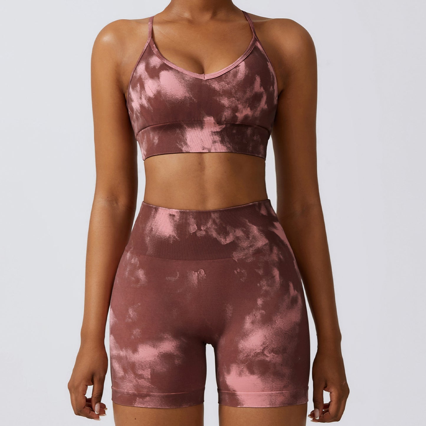 Camouflage Printing Seamless Yoga Suit