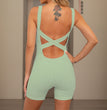 Seamless Thread One-piece Fitness Yoga Beauty Back Bum Lift Shorts