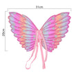 Kids Wings Wands Butterfly Rainbow Wings For Girls Princess Fairy Wings Children Halloween Cosplay Costume Accessories