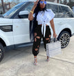 Clothing Foreign Trade Women's Clothing Ripped Trousers Casual Pants