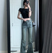 American-style Retro Skinny Jeans Women's High Waist Slimming