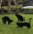 Garden Ornaments Halloween Decorations Black Cat Silhouette