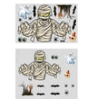 Halloween Glass Show Window Scene Layout Ghost Zombie Pumpkin Spider Static Window Stickers Halloween Party Decoration