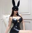 Rabbit Ears Suede Mask Halloween Party Mask