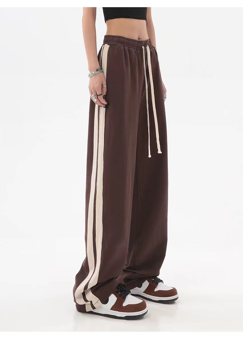 Retro Casual Women's Loose Hip Hop Wide Leg Track Pants