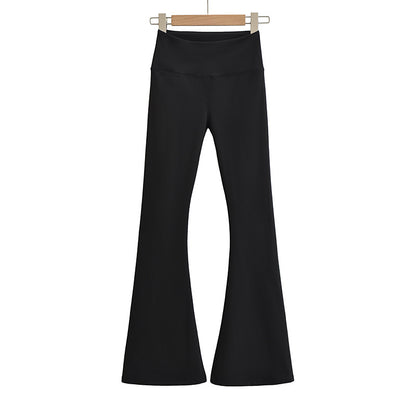 Thickened Sanded Fabric Yoga Bell-bottom Pants Women