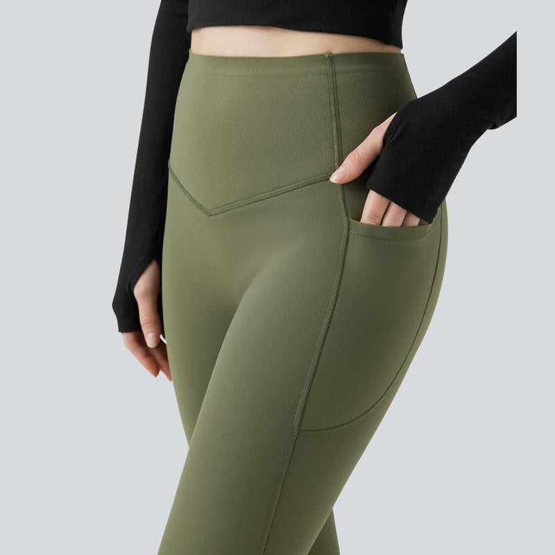 Halara Ultrasculpt Extra Heat High Waisted Tummy Control Shaping Yoga Leggings with Pockets #Tiktokshopholidayhaul