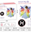 Halloween Witch Demon Black Angel Wings Educational Toy