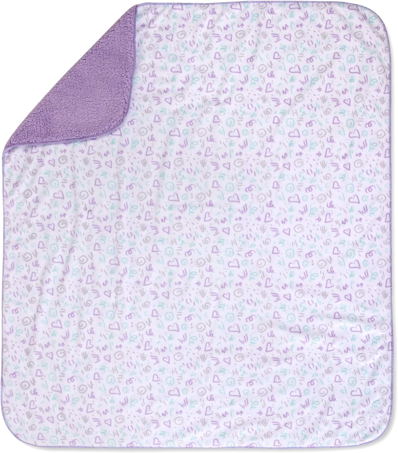 Sherpa Fleece Baby Blankets for Boys and Girls – Colorful, Reversible Baby Blankets for Newborns, Infants, Toddlers, and Nursery (Dreams & Doodles)