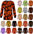 Halloween Ladies Print Long-sleeved Sweater