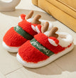 Christmas Shoes Winter Home Slippers Elk Soft Cozy Bedroom Slipper Slip On House Shoes