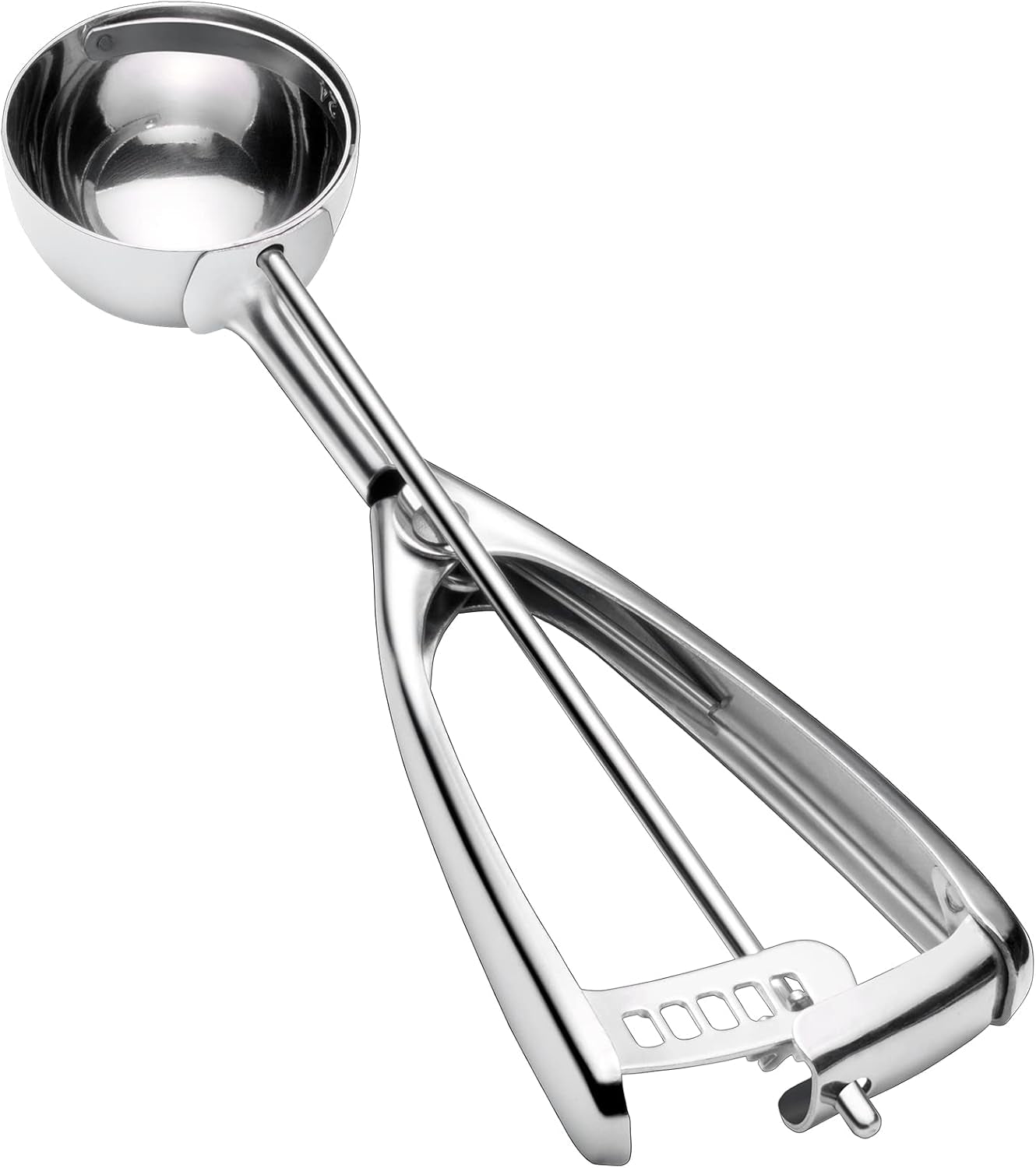 Medium Cookie Scoop for Baking, 2.8 Tablespoons/ 42 Ml/ 1.4 Oz Ball Cookie Dough Scoop - Spring-Loaded Ice Cream Scoop 18/8 Stainless Steel Secondary Polishing - (#24-1 9/10 In)