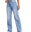 Casual High Waist Loose Denim Trousers