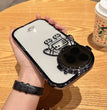 Glitter Astronaut Camera Stand Phone Case For IPhone 14 13 12 11 Pro Max XR 14 Plus Invisible Lens Bracket Plating Soft Cover