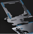 Adjustable Laptop Stand Portable Computer Stand Aluminum Alloy Laptop Riser Compatible Laptop Stand Holder