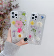 Silver Foil Dried Flowers For Mobile Phone Cases Epoxy Transparent