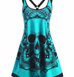 Fashion Halloween Print Sleeveless Dress