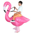 Creative toys Halloween Christmas Flamingo cosplay dress up inflatable suit party spoof costume props
